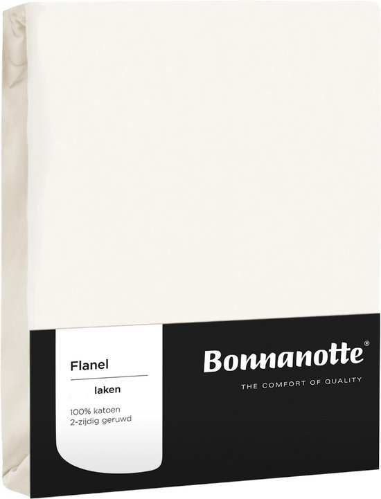 Bonnanotte Laken Flanel - Off white 160x270