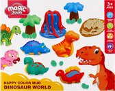 MEGA CREATIVE - Dinosaurussen, Plastic massa met accessoires, Dino, voor vanaf 3 jaar
