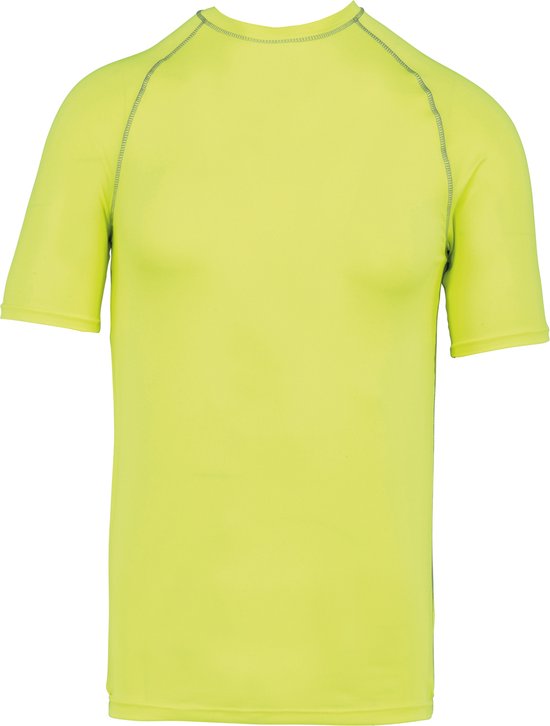 Herensportshirt met korte mouwen en UV-bescherming 'Proact' Fluorescent Yellow - S