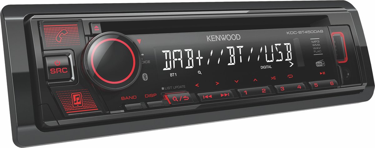Kenwood KDC-BT450DAB - Bluetooth autoradio, DAB+, CD, USB – foto 2