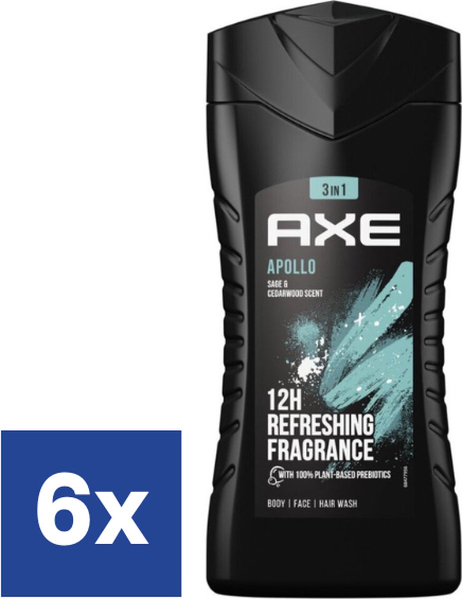 Goedkoopste Axe Men Apollo Douchegel - 6 x 250 ml