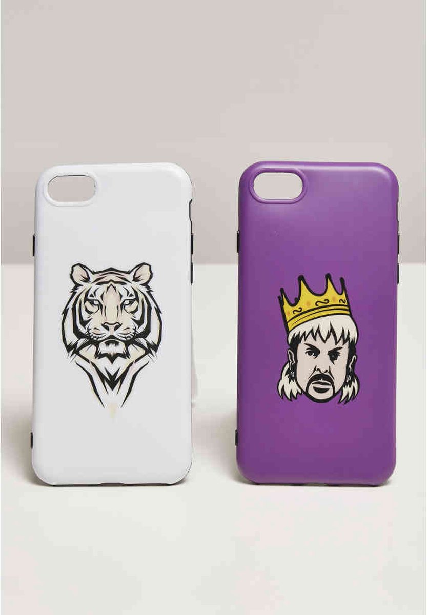 Mister Tee Big Cats I Phone 6/7/8 Phone Case Set White/Violet