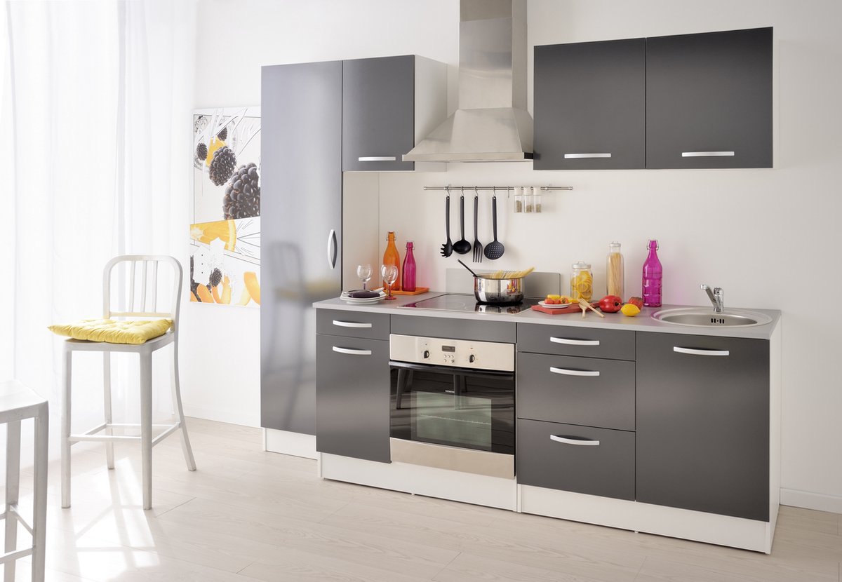 Bovenkast Eko 60 Cm - Grijs - Parisot - Keuken Bovenkast - Grijs - Spaanplaat