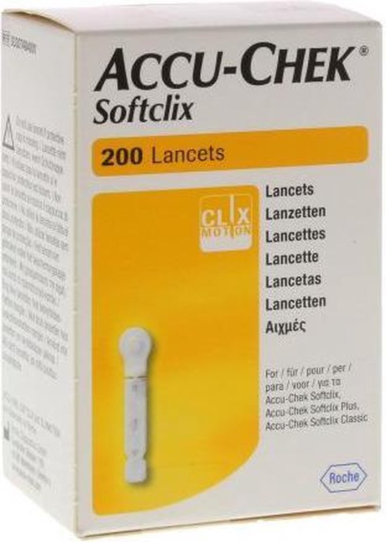 Accu-Check Softclix Lancetten - 200 stuks - Accu Chek