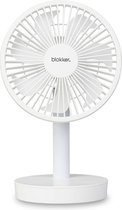 Blokker USB Ventilator Oplaadbaar - 15cm - Wit - Extreem Stil