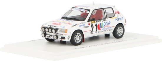 Miniature Peugeot 205 GTI Rallye Monte Carlo 1988 - Échelle 1/43 - IXO Altaya - Occasion