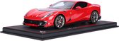 BBR 1/18 Ferrari 812 Competizione - 2021, Rosso Corso 322 *Limited Edition 1/182 exemplaren*