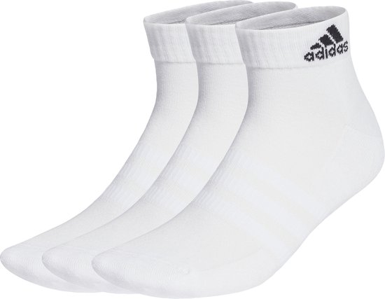 adidas Sportswear Gevoerde Sportswear Enkelsokken 3 Paar - Unisex - Wit - 40-42