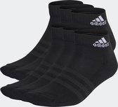 adidas Sportswear Gevoerde Sportswear Enkelsokken 6 Paar - Unisex - Zwart- 46-48