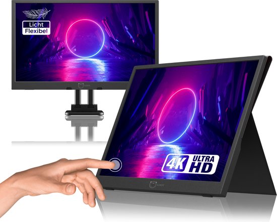 LOOV FlexDisplay Touch 4k - Portable Monitor Touchscreen - Touch - IPS Gaming...