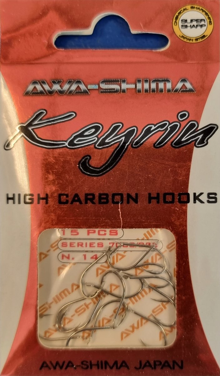 Awa Shima witvis haakjes - 15 stuks - n.14