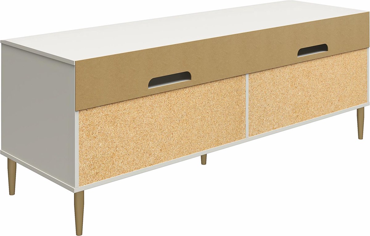 Notio Living Daphne-Tv-meubel - 4-deuren - Taupe
