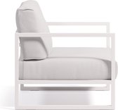 Kave Home - Comova fauteuil voor buiten van wit aluminium
