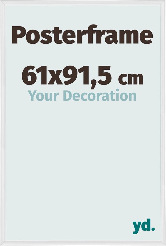 Cadre d'affiche Your Decoration - 61x91,5cm - Wit - Plastique | bol.com