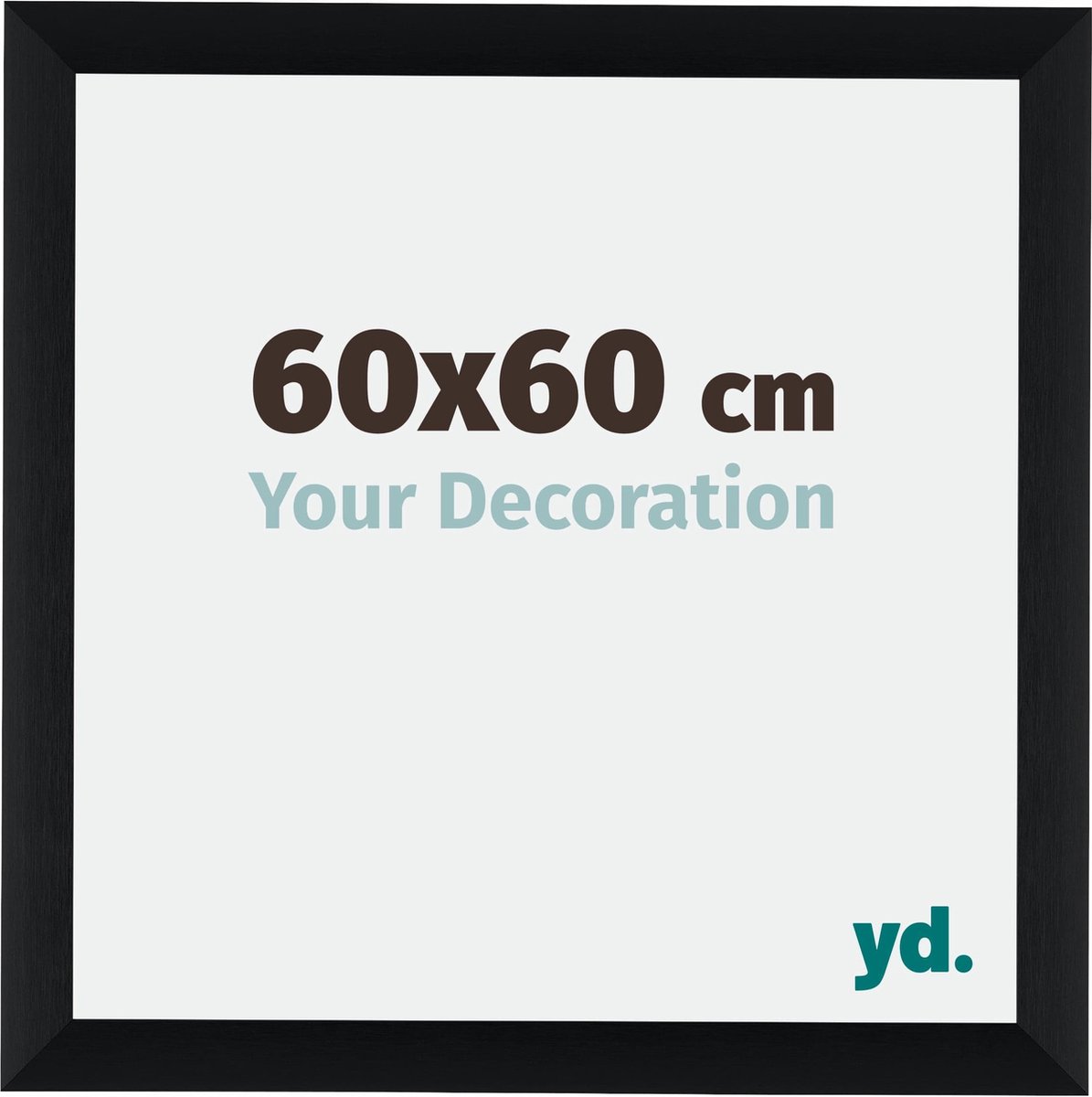 yd. Your Decoration - Fotolijst 60x60 cm - Aluminium - Zwart Geborsteld - Tucson