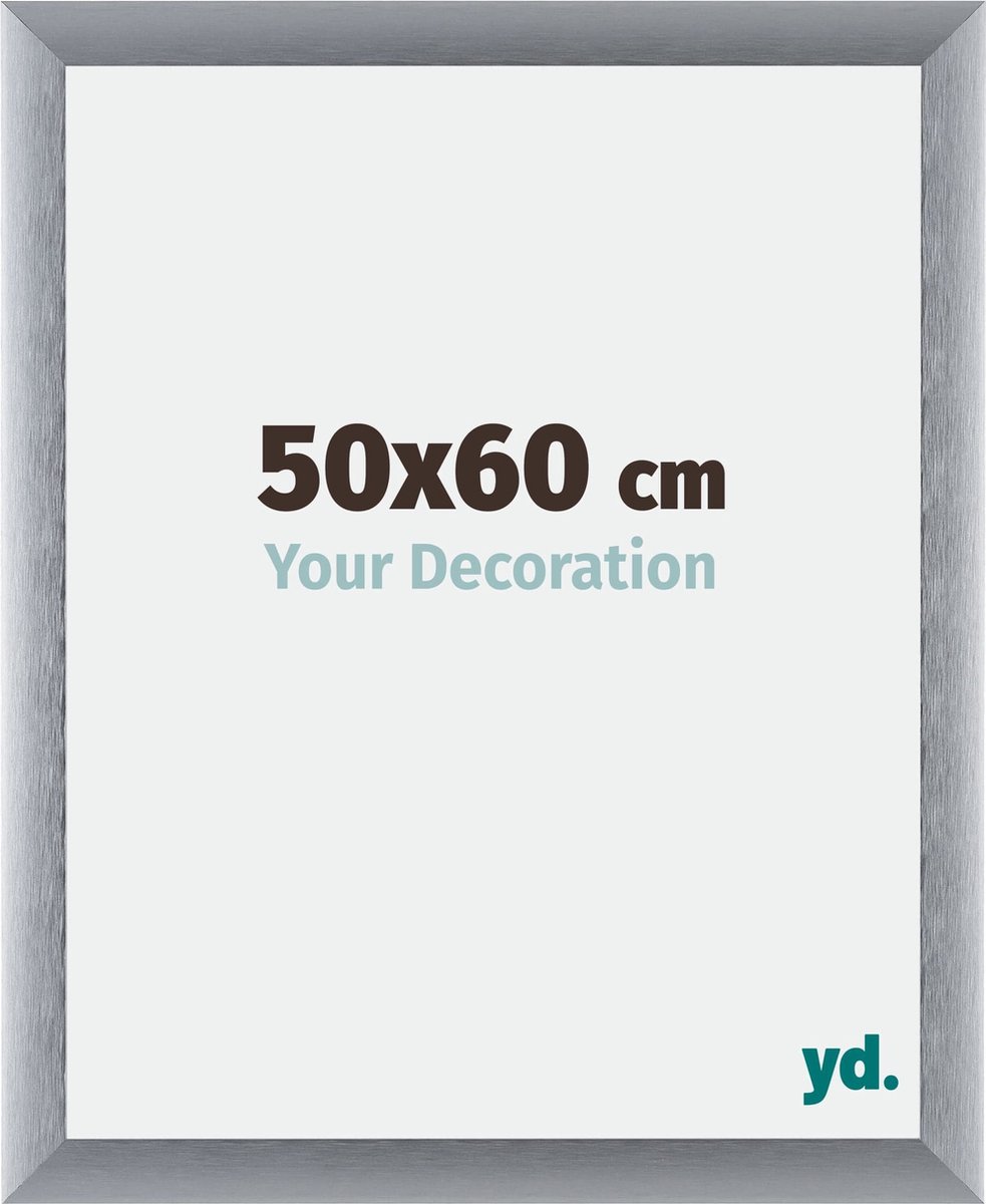 yd. Your Decoration - Fotolijst 50x60 cm - Aluminium - Zilver Geborsteld - Tucson
