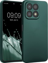 kwmobile metallic telefoonhoesje van TPU - geschikt voor Honor X8a - Flexible case voor smartphone - In metallic petrol