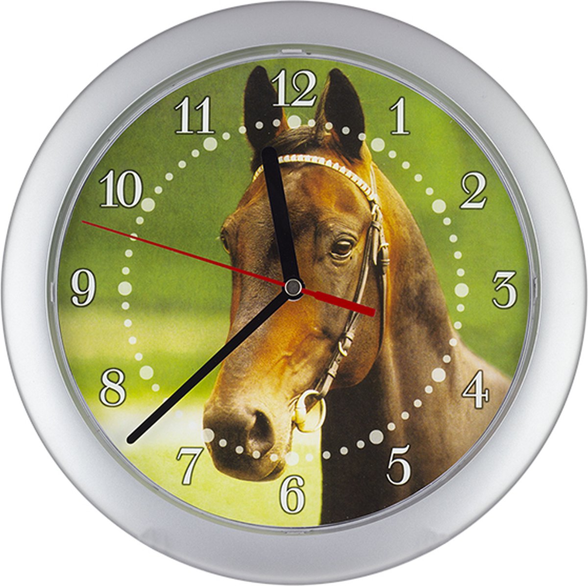 Wandklok PAARD modern design voor kinderen