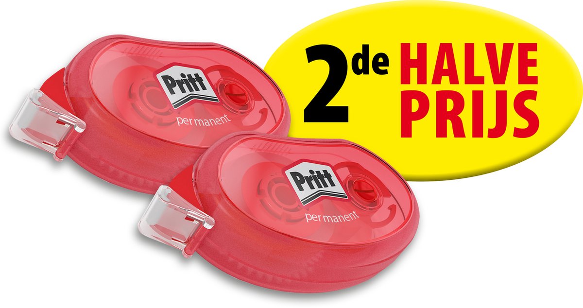 Pritt Correctie Roller Compact, Pritt Roller 4.2 x 10 mm, Voordeel  Correctieroller