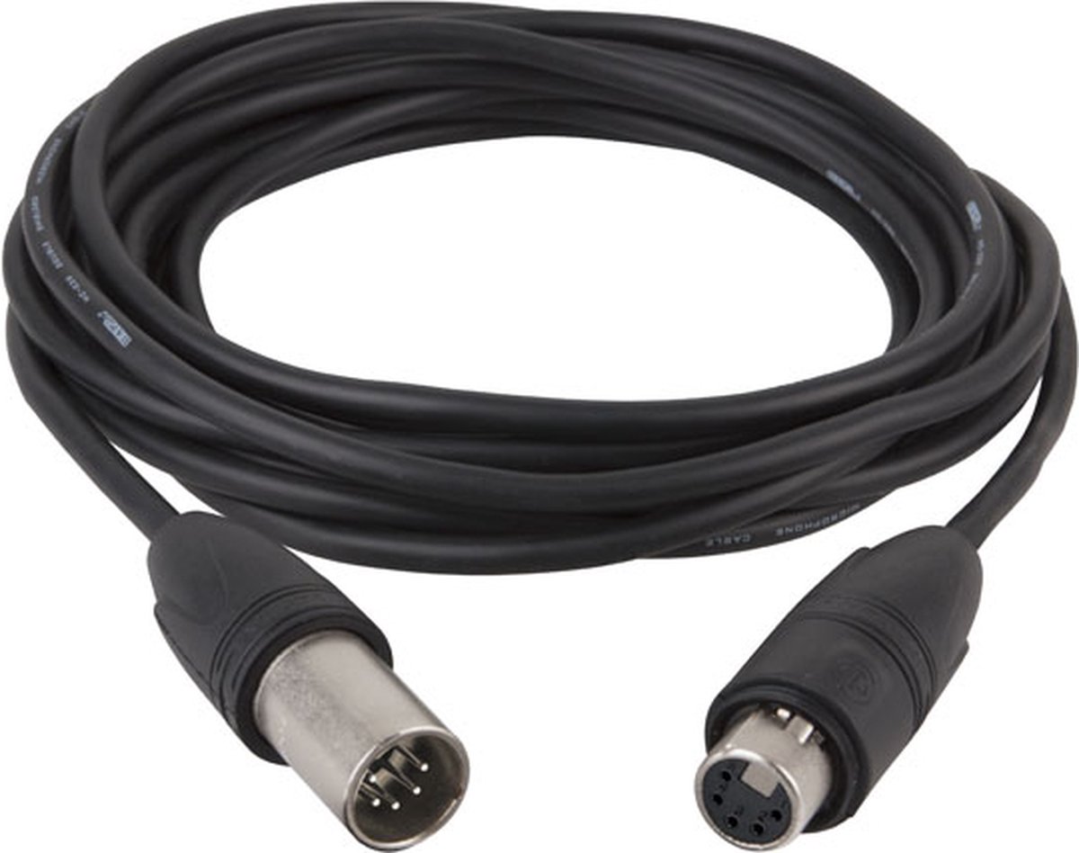 DAP FL83 DMX-kabel XLR 5-pins M-F met Neutrik XX-HD serie 3 meter