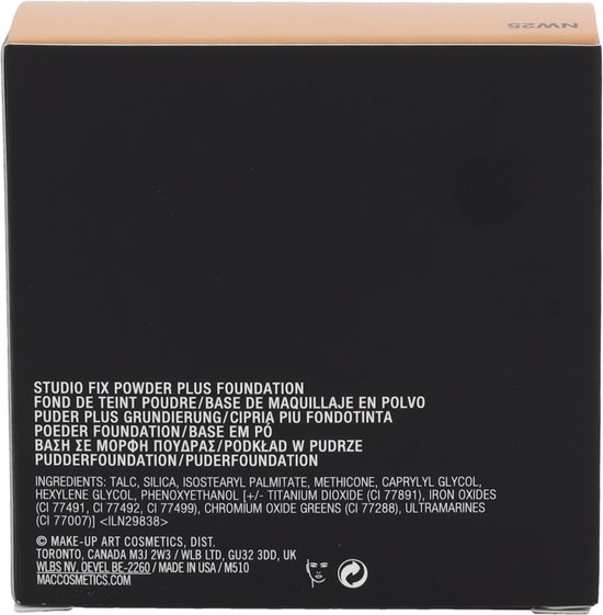 MAC Studio Fix Powder Plus Foundation - NW25 - 15 g - poeder foundation - MAC Cosmetics