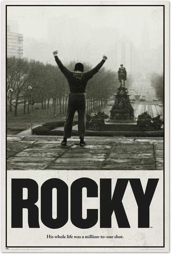 Affiche Rocky - Boxe - Film - Balboa - Stallone - sports - 61 x 91,5 cm