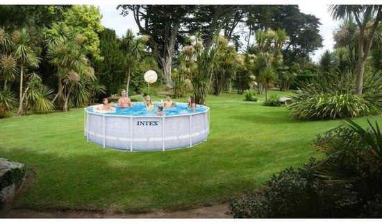 Intex - 26746NP - Kit piscine chevron rond ø 4,88x 1,22m