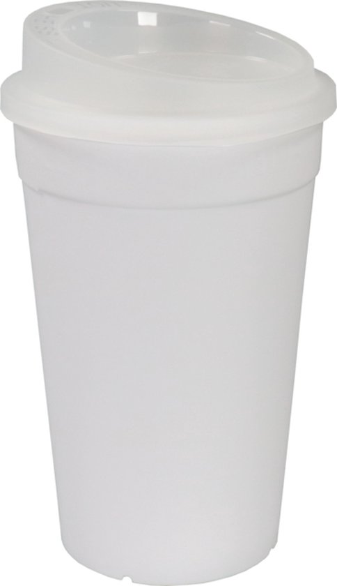 VOORDEELSET   Coffee To Go Koffiebekers Coffee Grabbers   16oz, 400 Ml, Kartonnen Bekers Met Een Witte Deksel P2g6945