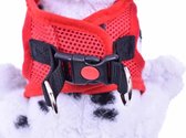 De-Tail Harnais polyster souple taille S 30-32 cm Rouge - Zwart ou Blauw- Rouge taille S 30cm-32cm