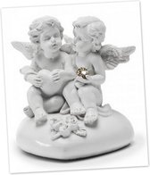 twee Engeltjes zittend op hart - engel