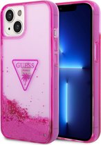 GUESS Transparante Roze TPU Back Cover voor Apple iPhone 14 - Bescherming & Stijl
