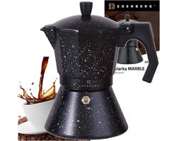 Edënbërg Stonetec Line - Percolator - Koffiemaker 6 kops - Espresso Maker 300 ML - Marmer Coating