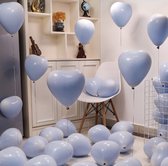 Ballonnen - Ballonnenpakket - Hartjes Ballonnen - Gekleurde Ballonnen - Party Decoratie - Kids Party - Bruiloft - Macaron Blauw Ballonnen