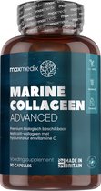 maxmedix Marine Collageen Advanced - Met Hyaluronzuur, Zink, CoQ10 en Vitamine C - 1200 mg - 90 Capsules