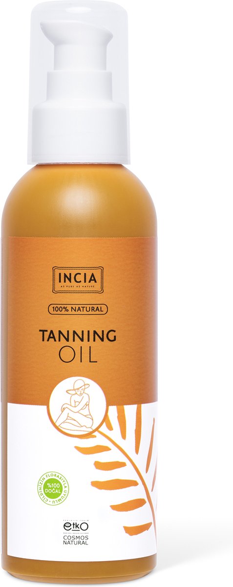 Incia - 100% Natuurlijke - Bruinversnellende Bronzing Olie - Voor Elk Huidtype - Vegan - 150 ml