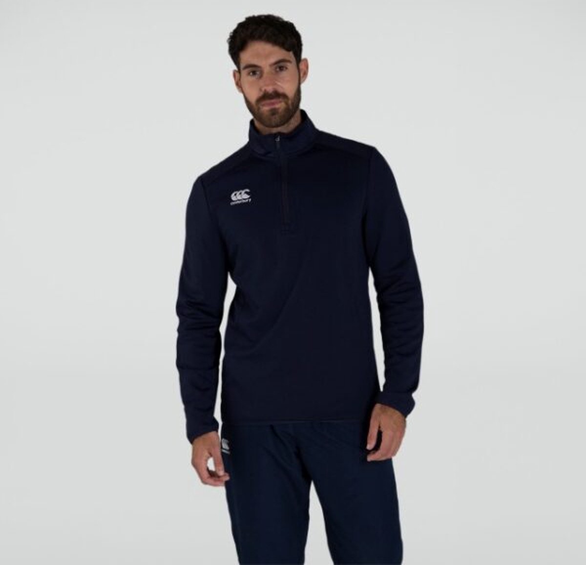 Quarter Zip Midlayer Training Top Navy - S