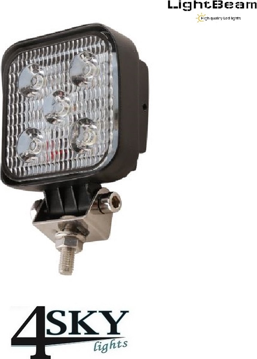 zout vrijgesteld Willen Led werklamp 12V - breedstraler - compact - 12V-24V - 15 watt - IP67 |  bol.com