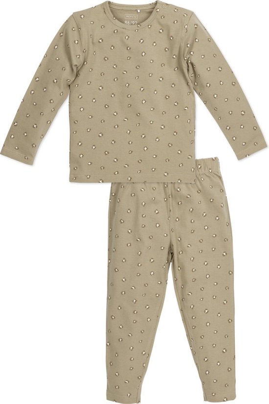 Meyco Baby Mini Panther baby pyjama - sand - 62/68