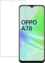 Screenprotector Geschikt voor OPPO A78 5G Screenprotector Beschermglas Gehard Glas - Screenprotector Geschikt voor OPPO A78 Screenprotector Glas