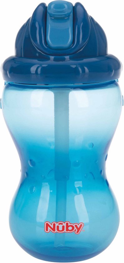 Nûby - Oefenbeker - Flip-It™ Antilekbeker - Blauw - 360ml - 12m+ - Nûby™