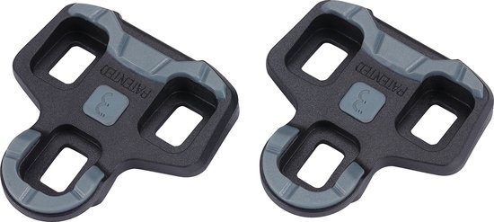 BBB Cycling Look Keo Schoenplaatjes Racefiets- MultiClip - 0° Speling - Schoenplaatjes met Antislip Rubberen Pads -Compatibel met Look Keo Pedalen - Rood - BPD-04F