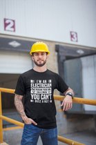 Rick & Rich - T-Shirt Ca n't Bust A Nut - T-Shirt Électricien - T-Shirt Ingénieur - Chemise Zwart - T-shirt avec imprimé - T-shirt à col rond - T-shirt avec citation - T-shirt Homme - T-shirt col rond - T-shirt taille 3XL