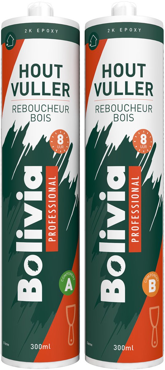 Bolivia Houtvuller Epoxy 2K 8 Uur - Set 600 Ml
