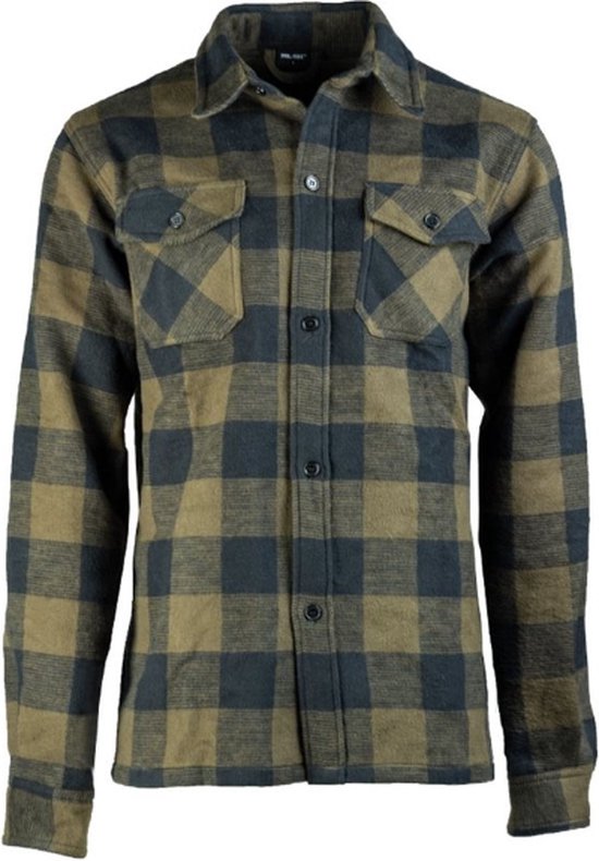 Chemise Bûcheron Canada Zwart/ Vert Olive - Taille 3XL