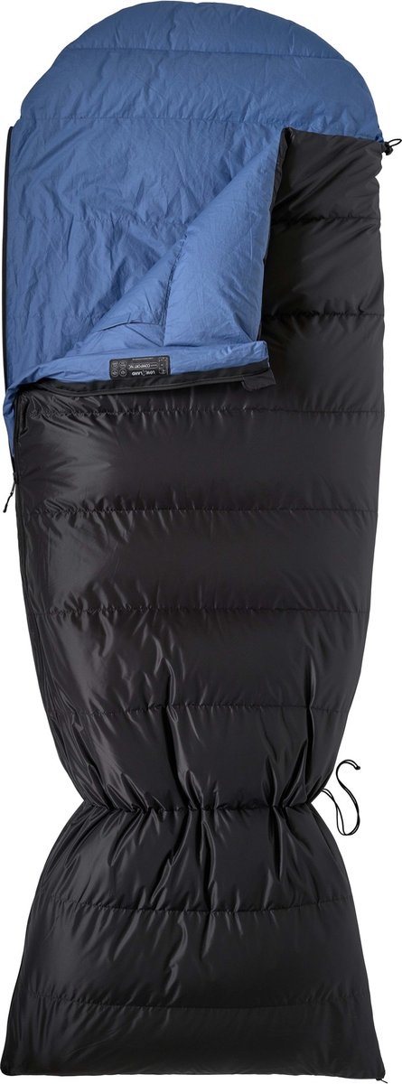 LOWLAND OUTDOOR® Donzen slaapzak - Ranger Comfort NC - 230 x 80 cm (inclusief capuchon) - 1495 gr - 0°C - Nylon/Katoen