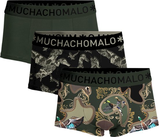 Muchachomalo Heren Boxershorts - 3 Pack - Maat S - 95% Katoen - Mannen Onderbroeken