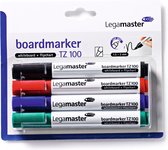 Viltstift Legamaster TZ100 whiteboard rond ass 1.5-3mm 4st