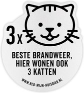 Red Mijn Huisdier - Sticker - 3 Katten