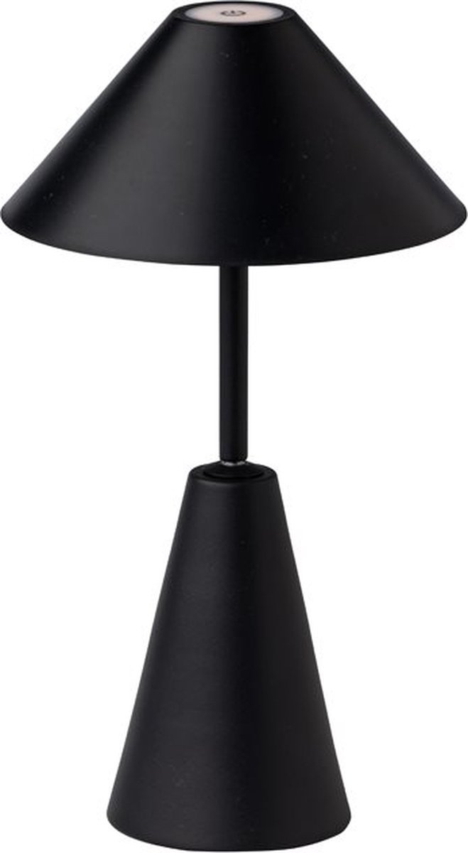 Tafellamp Malmö Zwart LED - Dimmer - USB-C - Draadloos - Oplaadbaar