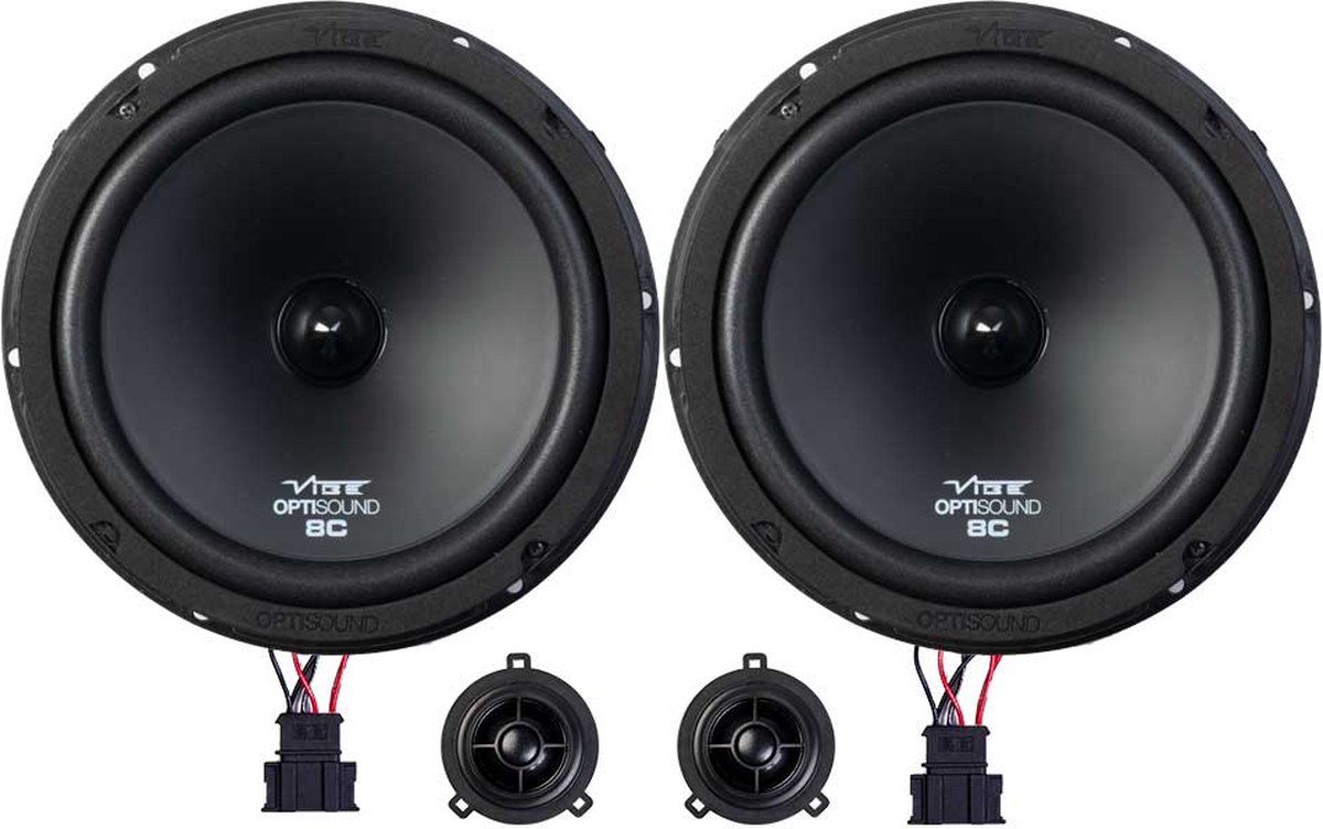 VIBE Optisound Altoparlanti Per VW T6 | Kit Aggiornamento Audio Per Transporter 2015-2019 | Nero